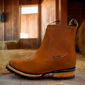 Kit Bota Brave Texana 2.0 em Couro Legítimo com Palmilha Ortopédica +BRINDES: Boné, Cinto e Carteira